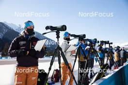20.01.2021, Antholz, Italy (ITA): Event Feature: Florian Steirer (AUT), coach Team Germany -  IBU World Cup Biathlon, training, Antholz (ITA). www.nordicfocus.com. © Manzoni/NordicFocus. Every downloaded picture is fee-liable.