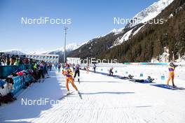 20.01.2021, Antholz, Italy (ITA): Janina Hettich (GER) leaves the shooting range while undefined athletes compete -  IBU World Cup Biathlon, training, Antholz (ITA). www.nordicfocus.com. © Manzoni/NordicFocus. Every downloaded picture is fee-liable.