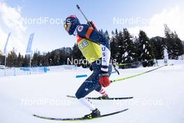 20.01.2021, Antholz, Italy (ITA): Leif Nordgren (USA) -  IBU World Cup Biathlon, training, Antholz (ITA). www.nordicfocus.com. © Manzoni/NordicFocus. Every downloaded picture is fee-liable.
