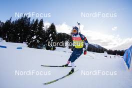20.01.2021, Antholz, Italy (ITA): Leif Nordgren (USA) -  IBU World Cup Biathlon, training, Antholz (ITA). www.nordicfocus.com. © Manzoni/NordicFocus. Every downloaded picture is fee-liable.