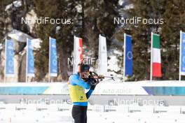 20.01.2021, Antholz, Italy (ITA): Antonin Guigonnat (FRA) -  IBU World Cup Biathlon, training, Antholz (ITA). www.nordicfocus.com. © Manzoni/NordicFocus. Every downloaded picture is fee-liable.