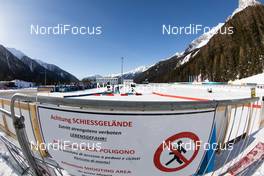 20.01.2021, Antholz, Italy (ITA): Event Feature: Overview over the venue of Antholz with the shooting range and the stadium infield -  IBU World Cup Biathlon, training, Antholz (ITA). www.nordicfocus.com. © Manzoni/NordicFocus. Every downloaded picture is fee-liable.