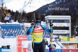 20.01.2021, Antholz, Italy (ITA): Quentin Fillon Maillet (FRA) -  IBU World Cup Biathlon, training, Antholz (ITA). www.nordicfocus.com. © Manzoni/NordicFocus. Every downloaded picture is fee-liable.