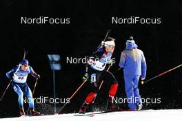 07.03.2021, Nove Mesto, Czech Republic (CZE): Christian Gow (CAN) - IBU World Cup Biathlon, pursuit men, Nove Mesto (CZE). www.nordicfocus.com. © Manzoni/NordicFocus. Every downloaded picture is fee-liable.