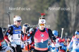 07.03.2021, Nove Mesto, Czech Republic (CZE): Tarjei Boe (NOR), Sturla Holm Laegreid (NOR), (l-r) - IBU World Cup Biathlon, pursuit men, Nove Mesto (CZE). www.nordicfocus.com. © Manzoni/NordicFocus. Every downloaded picture is fee-liable.