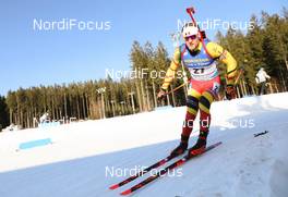 07.03.2021, Nove Mesto, Czech Republic (CZE): Florent Claude (BEL) - IBU World Cup Biathlon, pursuit men, Nove Mesto (CZE). www.nordicfocus.com. © Manzoni/NordicFocus. Every downloaded picture is fee-liable.