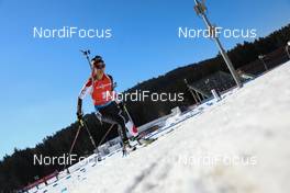 07.03.2021, Nove Mesto, Czech Republic (CZE): Sari Maeda (JPN) - IBU World Cup Biathlon, pursuit women, Nove Mesto (CZE). www.nordicfocus.com. © Manzoni/NordicFocus. Every downloaded picture is fee-liable.