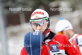 05.03.2021, Nove Mesto, Czech Republic (CZE): Felix Leitner (AUT) - IBU World Cup Biathlon, relay men, Nove Mesto (CZE). www.nordicfocus.com. © Manzoni/NordicFocus. Every downloaded picture is fee-liable.
