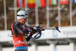 05.03.2021, Nove Mesto, Czech Republic (CZE): Felix Leitner (AUT) - IBU World Cup Biathlon, relay men, Nove Mesto (CZE). www.nordicfocus.com. © Manzoni/NordicFocus. Every downloaded picture is fee-liable.