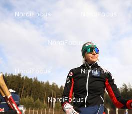 04.03.2021, Nove Mesto, Czech Republic (CZE): Lisa Theresa Hauser (AUT) - IBU World Cup Biathlon, relay women, Nove Mesto (CZE). www.nordicfocus.com. © Manzoni/NordicFocus. Every downloaded picture is fee-liable.