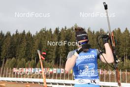 04.03.2021, Nove Mesto, Czech Republic (CZE): Julia Simon (FRA) - IBU World Cup Biathlon, relay women, Nove Mesto (CZE). www.nordicfocus.com. © Manzoni/NordicFocus. Every downloaded picture is fee-liable.