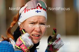 04.03.2021, Nove Mesto, Czech Republic (CZE): Nastassia Kinnunen (FIN) - IBU World Cup Biathlon, relay women, Nove Mesto (CZE). www.nordicfocus.com. © Manzoni/NordicFocus. Every downloaded picture is fee-liable.