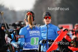04.03.2021, Nove Mesto, Czech Republic (CZE): Chloe Chevalier (FRA) - IBU World Cup Biathlon, relay women, Nove Mesto (CZE). www.nordicfocus.com. © Manzoni/NordicFocus. Every downloaded picture is fee-liable.