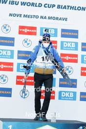 06.03.2021, Nove Mesto, Czech Republic (CZE): Simon Desthieux (FRA) - IBU World Cup Biathlon, sprint men, Nove Mesto (CZE). www.nordicfocus.com. © Manzoni/NordicFocus. Every downloaded picture is fee-liable.