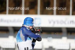 06.03.2021, Nove Mesto, Czech Republic (CZE): Lukas Hofer (ITA) - IBU World Cup Biathlon, sprint men, Nove Mesto (CZE). www.nordicfocus.com. © Manzoni/NordicFocus. Every downloaded picture is fee-liable.