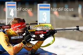 06.03.2021, Nove Mesto, Czech Republic (CZE): Roman Rees (GER) - IBU World Cup Biathlon, sprint men, Nove Mesto (CZE). www.nordicfocus.com. © Manzoni/NordicFocus. Every downloaded picture is fee-liable.