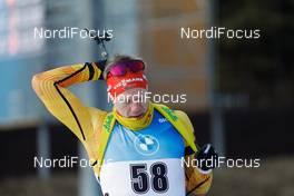 06.03.2021, Nove Mesto, Czech Republic (CZE): Roman Rees (GER) - IBU World Cup Biathlon, sprint men, Nove Mesto (CZE). www.nordicfocus.com. © Manzoni/NordicFocus. Every downloaded picture is fee-liable.