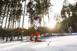 06.03.2021, Nove Mesto, Czech Republic (CZE): Christian Gow (CAN) - IBU World Cup Biathlon, sprint men, Nove Mesto (CZE). www.nordicfocus.com. © Manzoni/NordicFocus. Every downloaded picture is fee-liable.