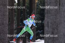 06.03.2021, Nove Mesto, Czech Republic (CZE): Miha Dovzan (SLO) - IBU World Cup Biathlon, sprint men, Nove Mesto (CZE). www.nordicfocus.com. © Manzoni/NordicFocus. Every downloaded picture is fee-liable.