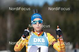 06.03.2021, Nove Mesto, Czech Republic (CZE): Franziska Preuss (GER) - IBU World Cup Biathlon, sprint women, Nove Mesto (CZE). www.nordicfocus.com. © Manzoni/NordicFocus. Every downloaded picture is fee-liable.