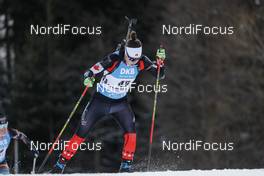 06.03.2021, Nove Mesto, Czech Republic (CZE): Megan Bankes (CAN) - IBU World Cup Biathlon, sprint women, Nove Mesto (CZE). www.nordicfocus.com. © Manzoni/NordicFocus. Every downloaded picture is fee-liable.