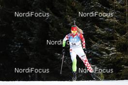 06.03.2021, Nove Mesto, Czech Republic (CZE): Anika Kozica (CRO) - IBU World Cup Biathlon, sprint women, Nove Mesto (CZE). www.nordicfocus.com. © Manzoni/NordicFocus. Every downloaded picture is fee-liable.