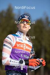 03.03.2021, Nove Mesto, Czech Republic (CZE): Clare Egan (USA) - IBU World Cup Biathlon, training, Nove Mesto (CZE). www.nordicfocus.com. © Manzoni/NordicFocus. Every downloaded picture is fee-liable.