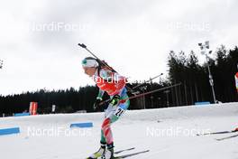 14.03.2021, Nove Mesto, Czech Republic (CZE): Milena Todorova (BUL) - IBU World Cup Biathlon, relay mixed, Nove Mesto (CZE). www.nordicfocus.com. © Manzoni/NordicFocus. Every downloaded picture is fee-liable.