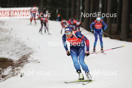 14.03.2021, Nove Mesto, Czech Republic (CZE): Irene Cadurisch (SUI) - IBU World Cup Biathlon, relay mixed, Nove Mesto (CZE). www.nordicfocus.com. © Manzoni/NordicFocus. Every downloaded picture is fee-liable.