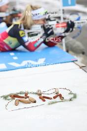 13.03.2021, Nove Mesto, Czech Republic (CZE): Event Feature: logo NMNM - IBU World Cup Biathlon, pursuit women, Nove Mesto (CZE). www.nordicfocus.com. © Manzoni/NordicFocus. Every downloaded picture is fee-liable.