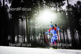11.03.2021, Nove Mesto, Czech Republic (CZE): Alexander Loginov (RUS) - IBU World Cup Biathlon, sprint men, Nove Mesto (CZE). www.nordicfocus.com. © Manzoni/NordicFocus. Every downloaded picture is fee-liable.