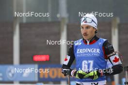 11.03.2021, Nove Mesto, Czech Republic (CZE): Adam Runnalls (CAN) - IBU World Cup Biathlon, sprint men, Nove Mesto (CZE). www.nordicfocus.com. © Manzoni/NordicFocus. Every downloaded picture is fee-liable.