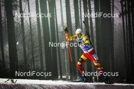11.03.2021, Nove Mesto, Czech Republic (CZE): Thierry Langer (BEL) - IBU World Cup Biathlon, sprint men, Nove Mesto (CZE). www.nordicfocus.com. © Manzoni/NordicFocus. Every downloaded picture is fee-liable.