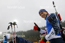 11.03.2021, Nove Mesto, Czech Republic (CZE): Leif Nordgren (USA) - IBU World Cup Biathlon, sprint men, Nove Mesto (CZE). www.nordicfocus.com. © Manzoni/NordicFocus. Every downloaded picture is fee-liable.