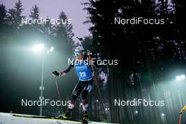11.03.2021, Nove Mesto, Czech Republic (CZE): Felix Leitner (AUT) - IBU World Cup Biathlon, sprint men, Nove Mesto (CZE). www.nordicfocus.com. © Manzoni/NordicFocus. Every downloaded picture is fee-liable.