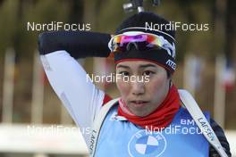 12.03.2021, Nove Mesto, Czech Republic (CZE): Sari Maeda (JPN) - IBU World Cup Biathlon, sprint women, Nove Mesto (CZE). www.nordicfocus.com. © Manzoni/NordicFocus. Every downloaded picture is fee-liable.