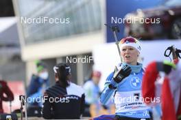 12.03.2021, Nove Mesto, Czech Republic (CZE): Mari Eder (FIN) - IBU World Cup Biathlon, sprint women, Nove Mesto (CZE). www.nordicfocus.com. © Manzoni/NordicFocus. Every downloaded picture is fee-liable.