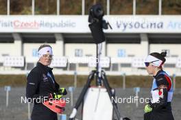 12.03.2021, Nove Mesto, Czech Republic (CZE): Sarah Beaudry (CAN) - IBU World Cup Biathlon, sprint women, Nove Mesto (CZE). www.nordicfocus.com. © Manzoni/NordicFocus. Every downloaded picture is fee-liable.