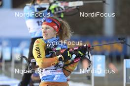 12.03.2021, Nove Mesto, Czech Republic (CZE): Janina Hettich (GER) - IBU World Cup Biathlon, sprint women, Nove Mesto (CZE). www.nordicfocus.com. © Manzoni/NordicFocus. Every downloaded picture is fee-liable.