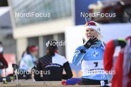 12.03.2021, Nove Mesto, Czech Republic (CZE): Mari Eder (FIN) - IBU World Cup Biathlon, sprint women, Nove Mesto (CZE). www.nordicfocus.com. © Manzoni/NordicFocus. Every downloaded picture is fee-liable.