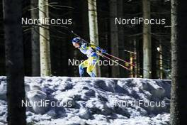 12.03.2021, Nove Mesto, Czech Republic (CZE): Anna Magnusson (SWE) - IBU World Cup Biathlon, sprint women, Nove Mesto (CZE). www.nordicfocus.com. © Manzoni/NordicFocus. Every downloaded picture is fee-liable.