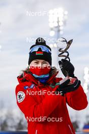 21.03.2021, Oestersund, Sweden, (SWE): Dzinara Alimbekava (BLR) - IBU World Cup Biathlon, cups, Oestersund (SWE). www.nordicfocus.com. © Manzoni/NordicFocus. Every downloaded picture is fee-liable.