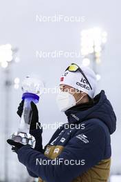 20.03.2021, Oestersund, Sweden, (SWE): Sturla Holm Laegreid (NOR) - IBU World Cup Biathlon, cups, Oestersund (SWE). www.nordicfocus.com. © Manzoni/NordicFocus. Every downloaded picture is fee-liable.