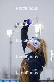 18.03.2021, Oestersund, Sweden, (SWE): Tiril Eckhoff (NOR) - IBU World Cup Biathlon, cups, Oestersund (SWE). www.nordicfocus.com. © Manzoni/NordicFocus. Every downloaded picture is fee-liable.