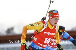 21.03.2021, Oestersund, Sweden, (SWE): Benedikt Doll (GER) - IBU World Cup Biathlon, mass men, Oestersund (SWE). www.nordicfocus.com. © Manzoni/NordicFocus. Every downloaded picture is fee-liable.