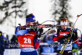 21.03.2021, Oestersund, Sweden, (SWE): Benjamin Weger (SUI) - IBU World Cup Biathlon, mass men, Oestersund (SWE). www.nordicfocus.com. © Manzoni/NordicFocus. Every downloaded picture is fee-liable.