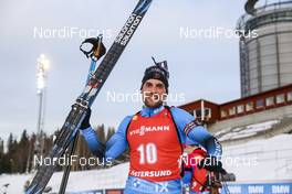 21.03.2021, Oestersund, Sweden, (SWE): Simon Desthieux (FRA) - IBU World Cup Biathlon, mass men, Oestersund (SWE). www.nordicfocus.com. © Manzoni/NordicFocus. Every downloaded picture is fee-liable.