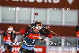 21.03.2021, Oestersund, Sweden, (SWE): Sturla Holm Laegreid (NOR) - IBU World Cup Biathlon, mass men, Oestersund (SWE). www.nordicfocus.com. © Manzoni/NordicFocus. Every downloaded picture is fee-liable.