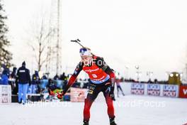 21.03.2021, Oestersund, Sweden, (SWE): Johannes Dale (NOR) - IBU World Cup Biathlon, mass men, Oestersund (SWE). www.nordicfocus.com. © Manzoni/NordicFocus. Every downloaded picture is fee-liable.