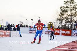 21.03.2021, Oestersund, Sweden, (SWE): Evgeniy Garanichev (RUS) - IBU World Cup Biathlon, mass men, Oestersund (SWE). www.nordicfocus.com. © Manzoni/NordicFocus. Every downloaded picture is fee-liable.